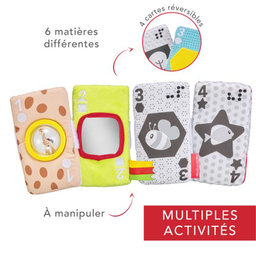 Jeu de cartes sensorielles Sophie la Girafe 