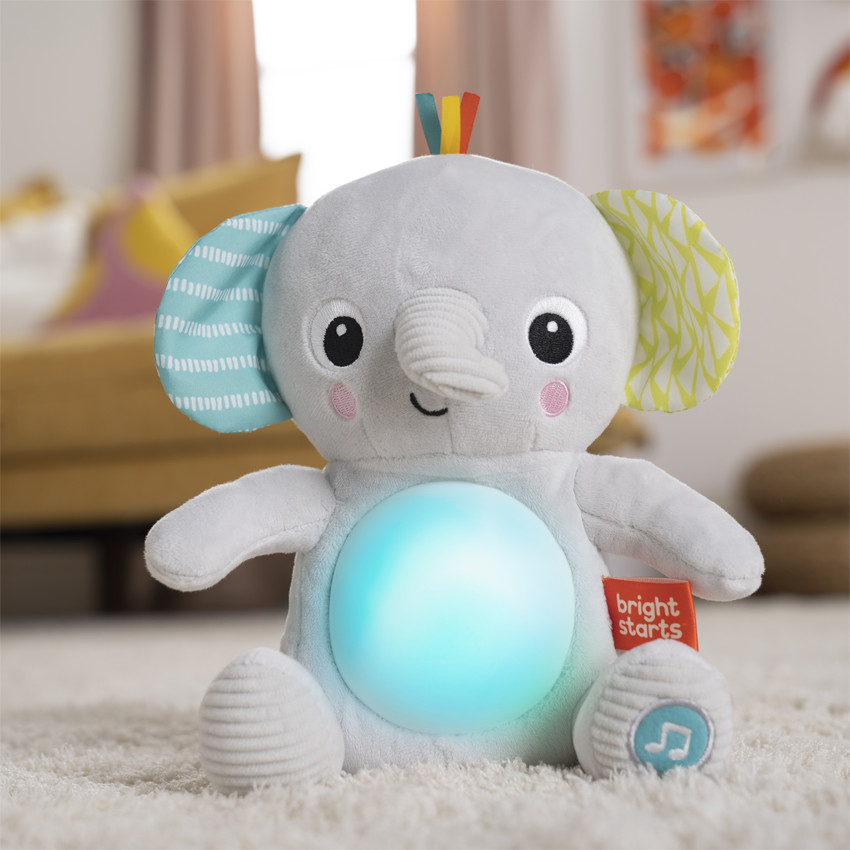 Peluche d'activités musicale et lumineuse - Éléphant Main Peluche d'activités musicale et lumineuse - Éléphant