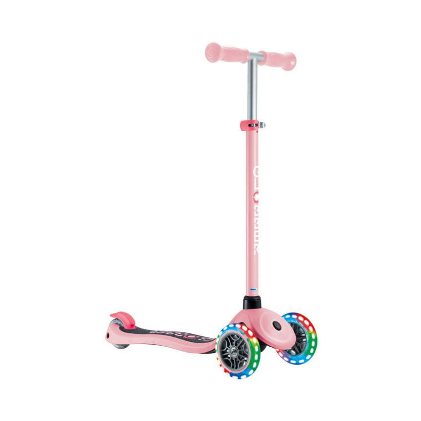 Trottinette à 3 roues Primo Lights rose pastel