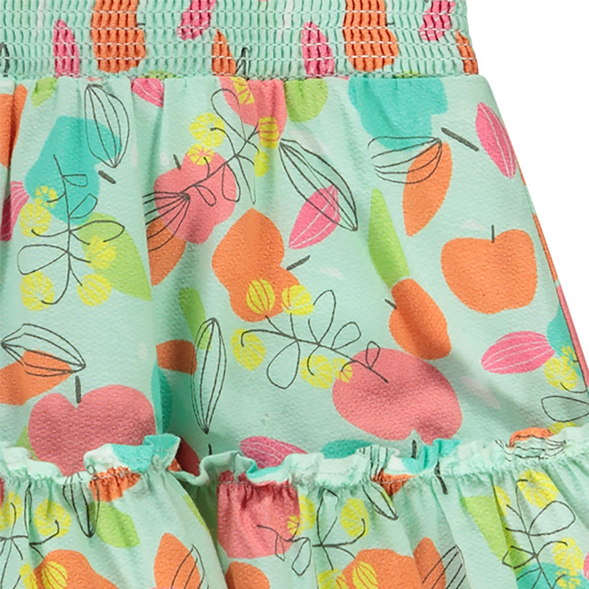 Jupe courte en voile de coton imprimé fruits pour fille 