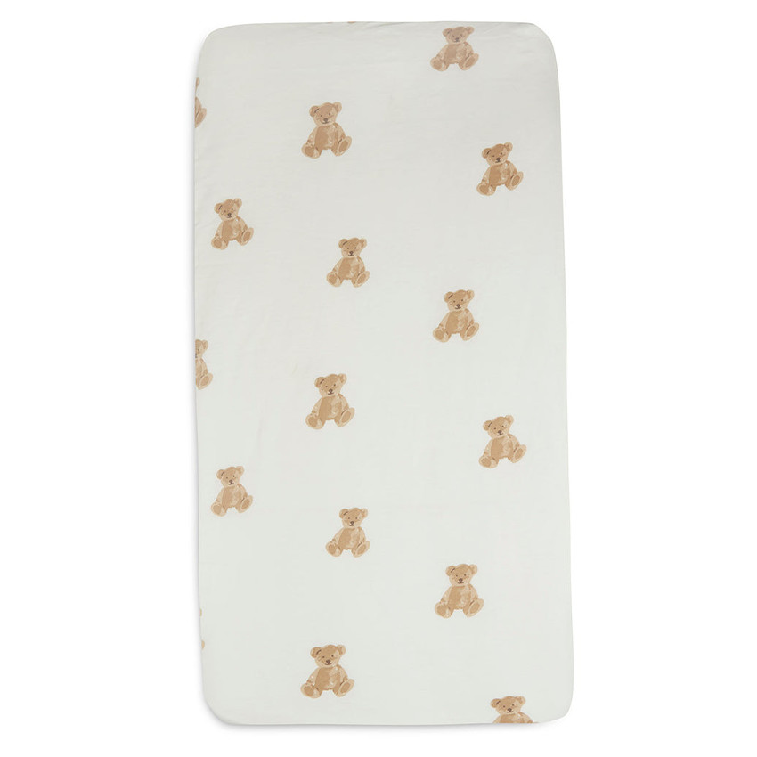 Drap housse jersey 70/75X140/150CM Mini Teddy Bear 