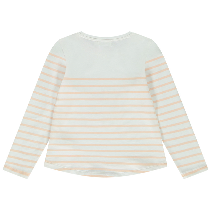 Marinière manches longues print licorne pour fille 