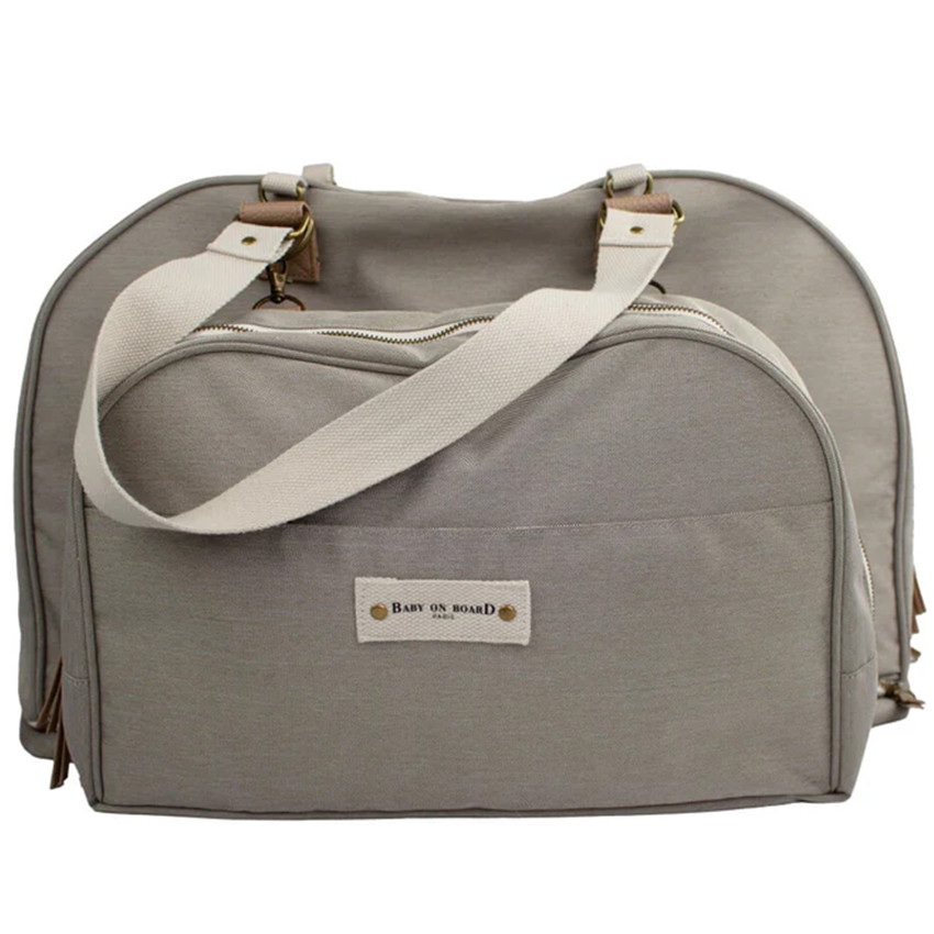 Sac à langer Juliette Gris/beige 