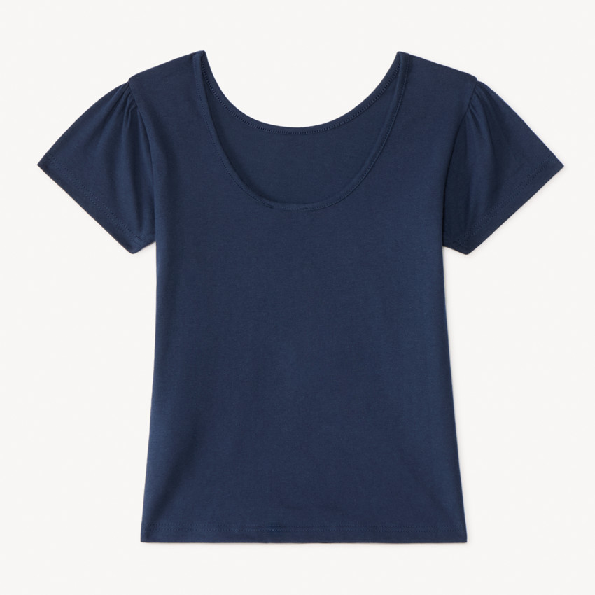 T-shirt manches courtes print cœur et coquillages pour fille 