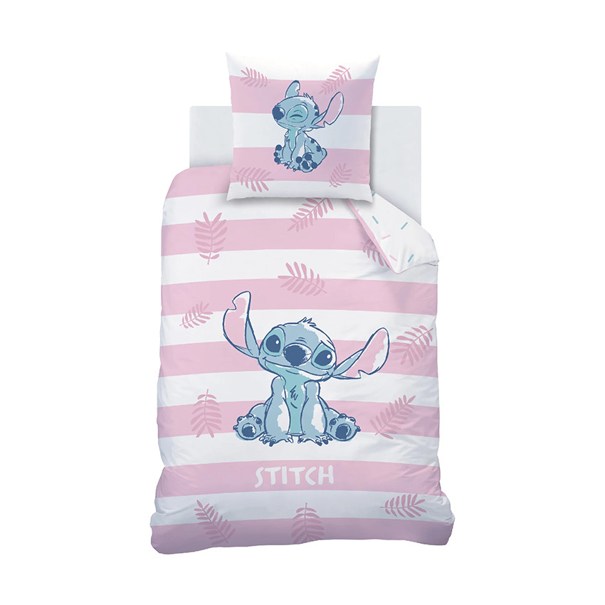 Parure de lit 140x200 cm imprimé Stitch Disney 