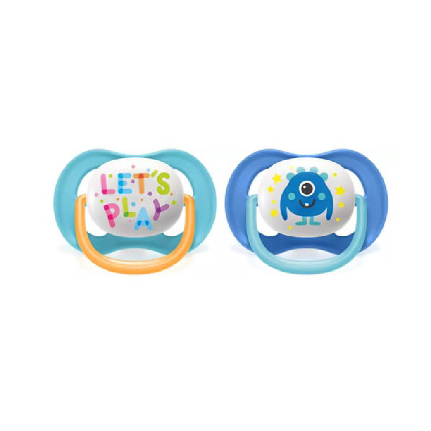 Lot de 2 sucette en silicone Ultra Air 6-18M (modèle aléatoire)