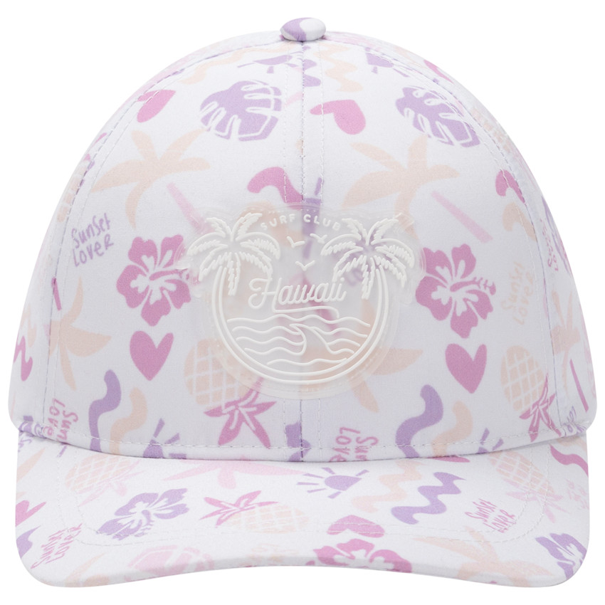 Casquette imprimée à badge gomme Hawaii pour fille 