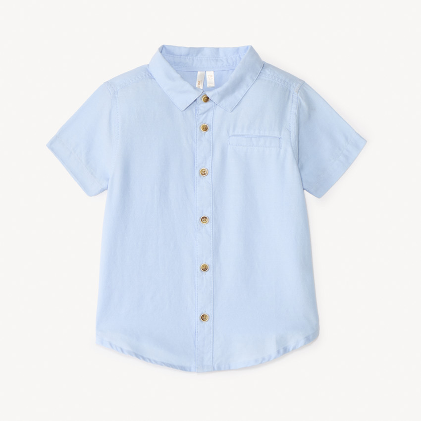 Chemise manches courtes uni pour bébé garçon