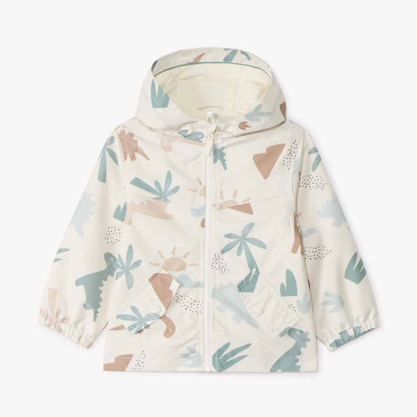 Coupe-vent en ribstop imprimé dinos pour bébé garçon 