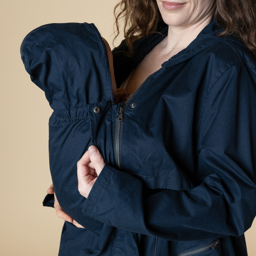 Parka de grossesse évolutive à capuche 