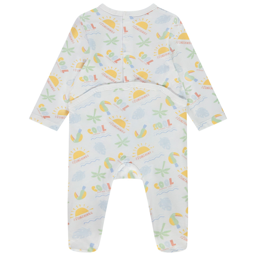 Lot de 4 dors-bien en jersey motifs soleil/plage pour bébé garçon 
