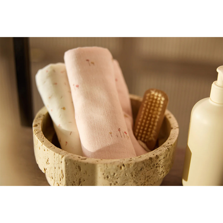 Lange tétra gaze de coton 70x70cm Pretty Picnic 3pcs 