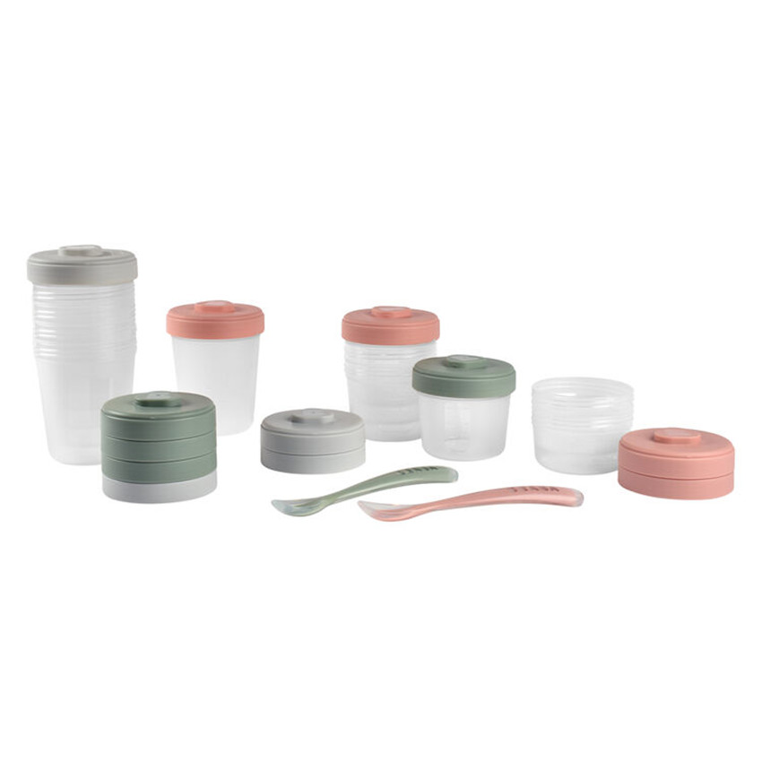 Pack premier repas Eucalyptus - Rose (Béaba) - Image 2