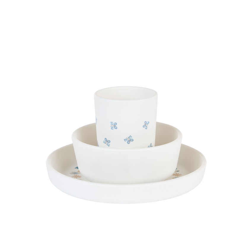 Coffret repas en silicone 5 pièces - Tiny Flowers 