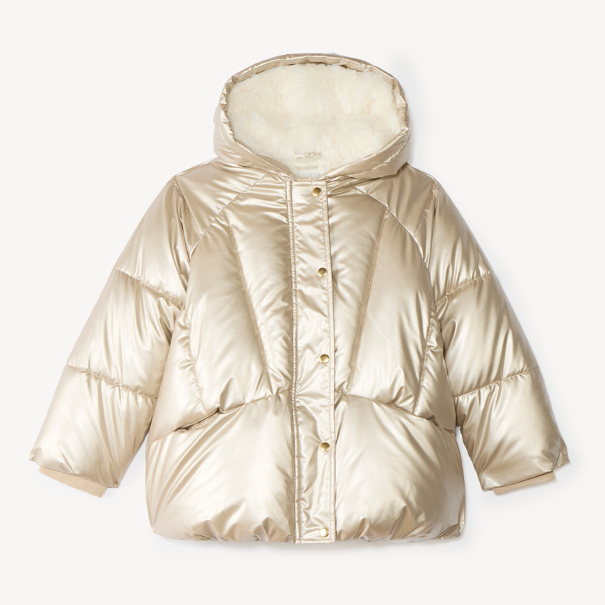 Doudoune fille matelassée à capuche grand froid 