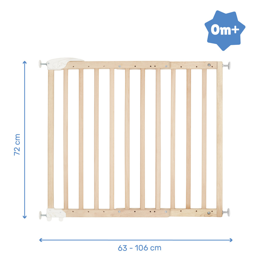 Barrière pression déco Pop ajustable - Naturel - Marron (Badabulle) - Image 7