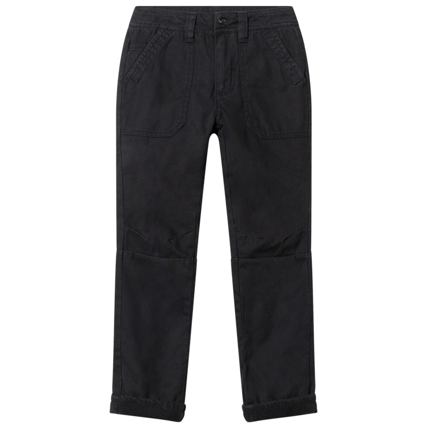 Pantalon droit en twill doublé polaire pour enfant garçon 