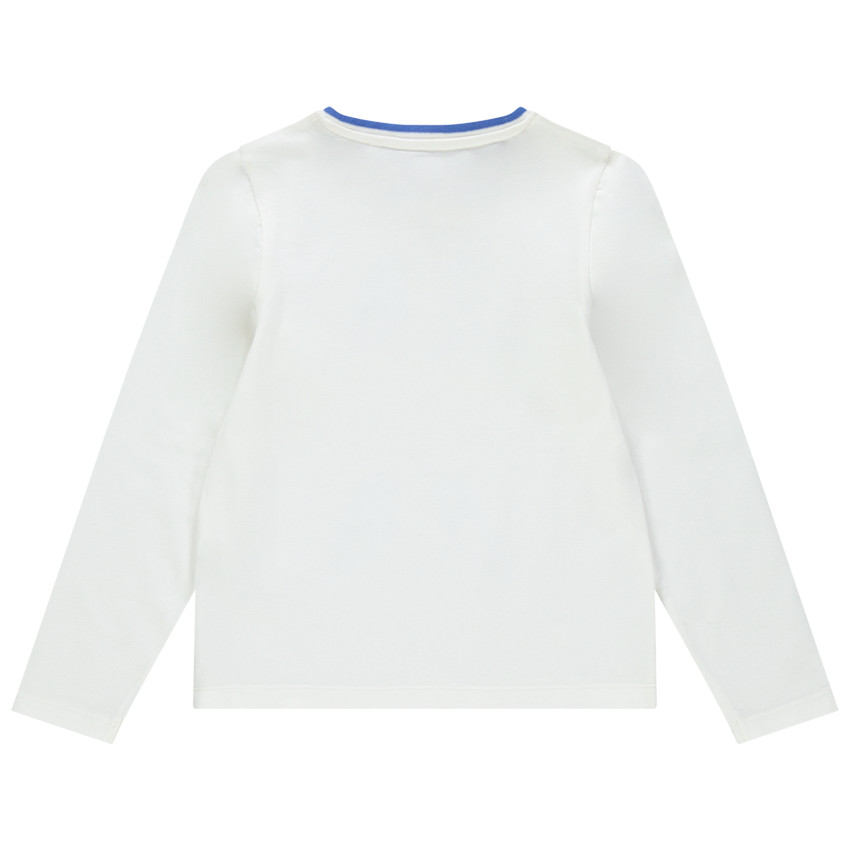 T-shirt manches longues à personnage printé et bandeau en relief 