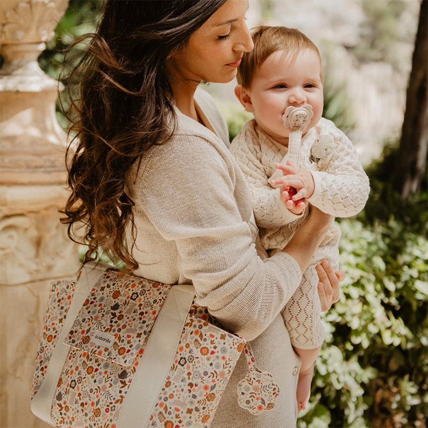 Sucette avec tétine silicone SX Pro 0-6M Wonderland rose 