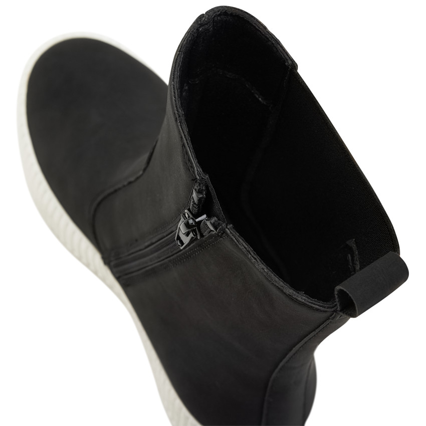 Bottines effet daim à semelle contrastée pour fille 