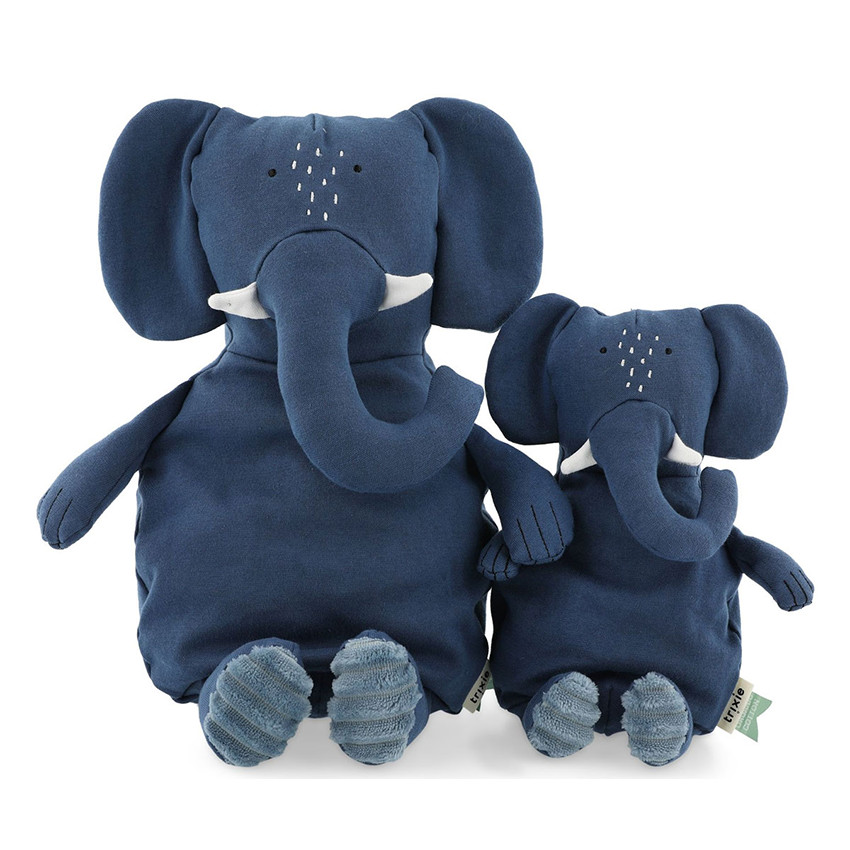 Peluche en coton 38cm - Mrs. Elephant 