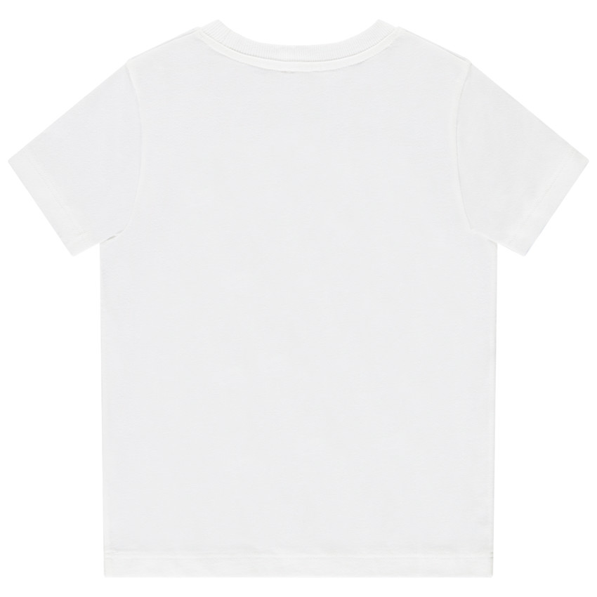 T-shirt manches courtes à broderie réaliste pour garçon 