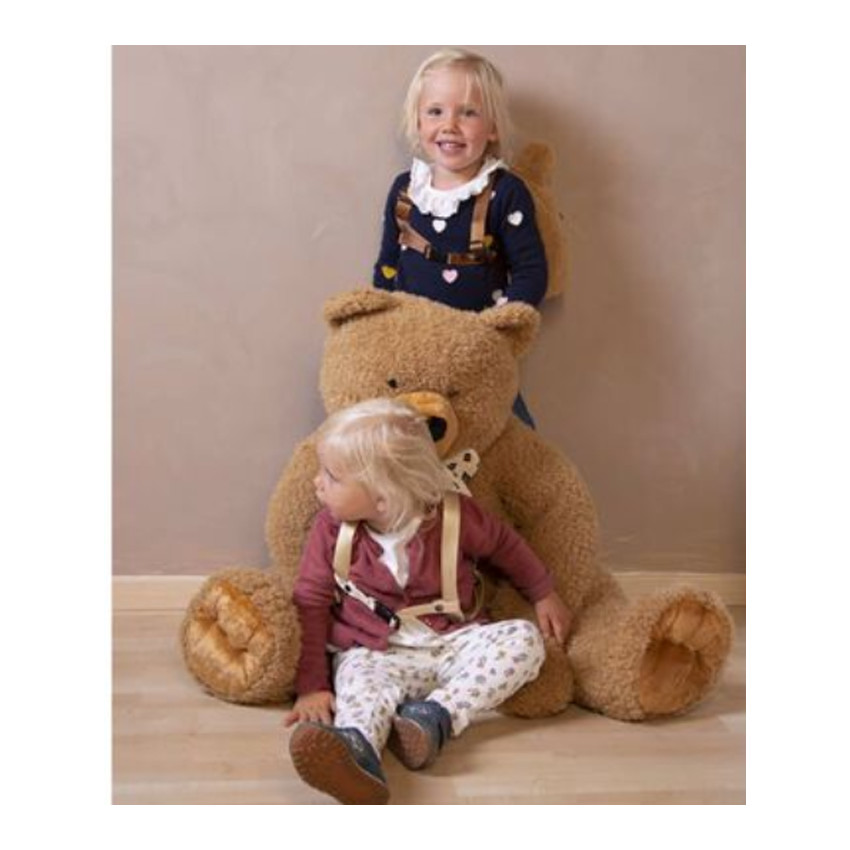 Peluche Ours assis 76cm - Brun 