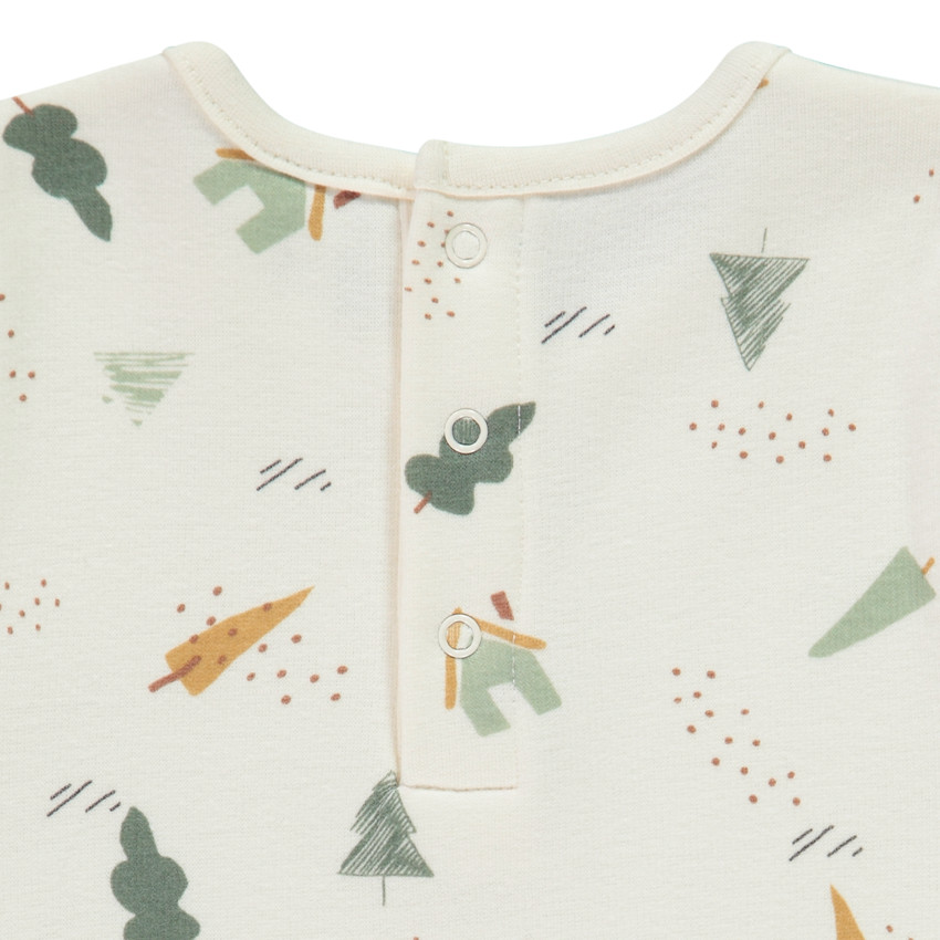 Set pyjama 2 pièces en velours imprimé fantaisie pour bébé garçon  