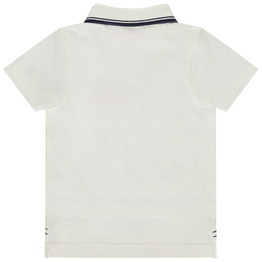 Polo manches courtes broderie fantaisie pour bébé garçon 
