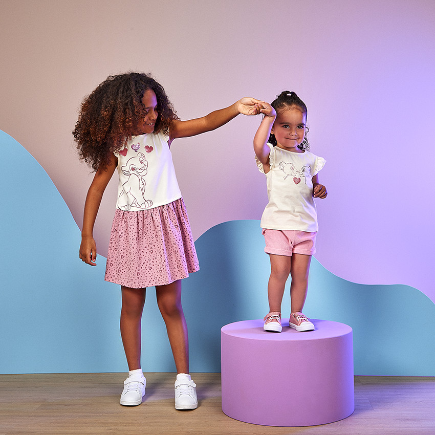 Robe effet 2 en 1 Nala Disney à sequins magiques pour fille 