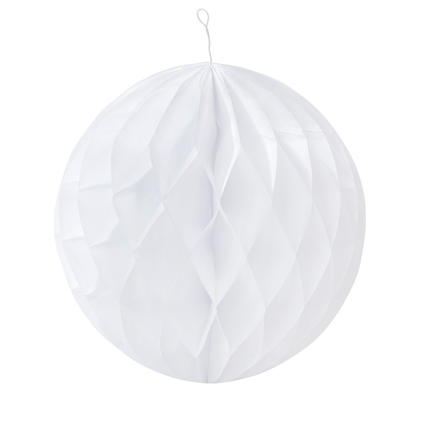 Set de 3 boules en papier effet alvéolé 