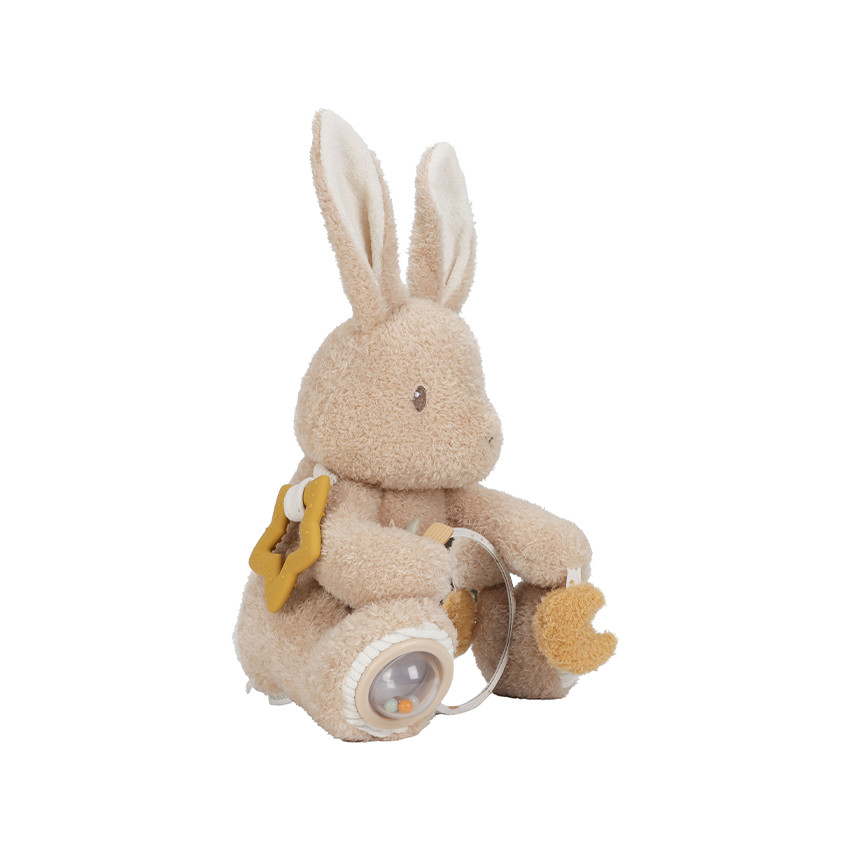 Peluche d'activité lapin Newborn Natural 36 cm 
