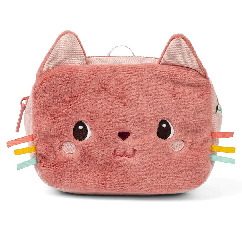 Pochette avec sangle Rose Jeanne le Chat 