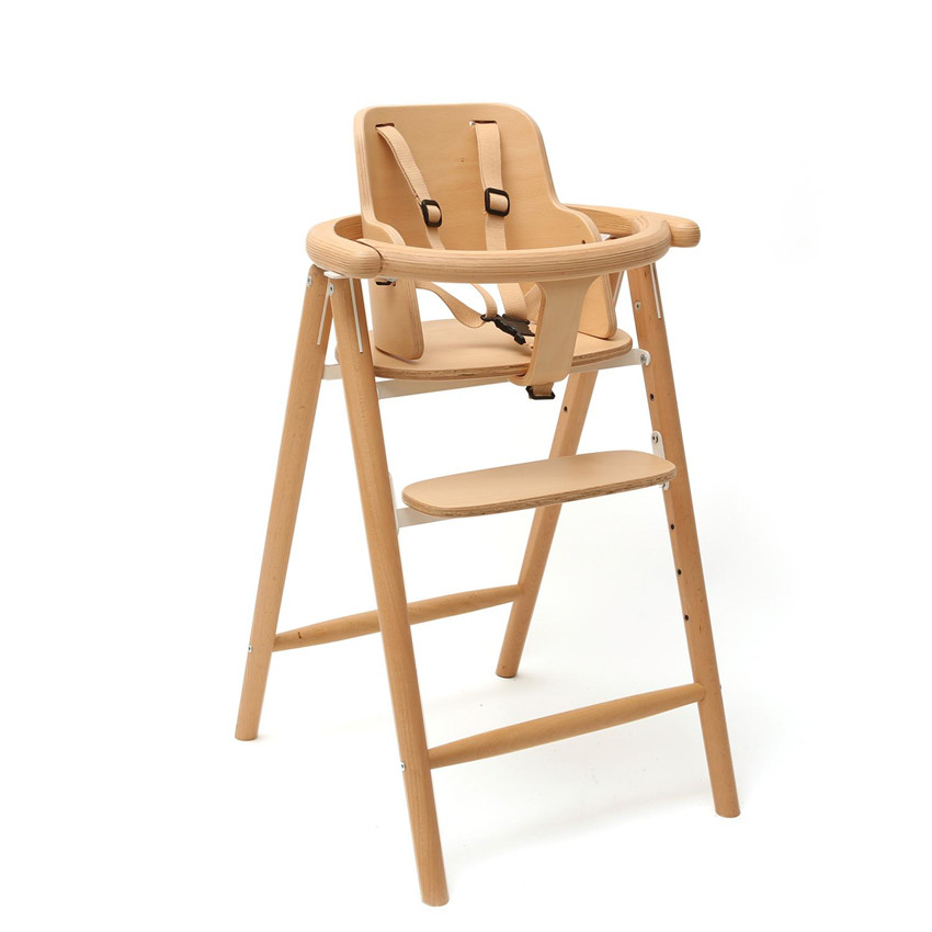 Baby Set pour chaise haute Tobo en bois coloris naturel 
