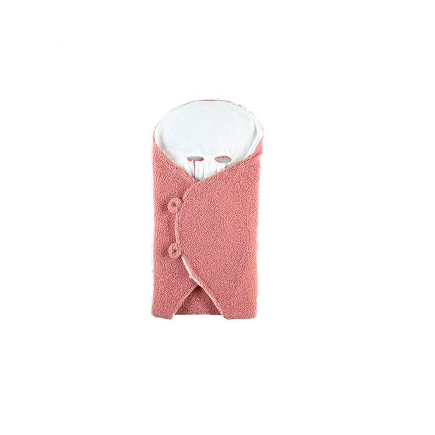 Couverture de promenade en teddy Mix & Match - Rose 