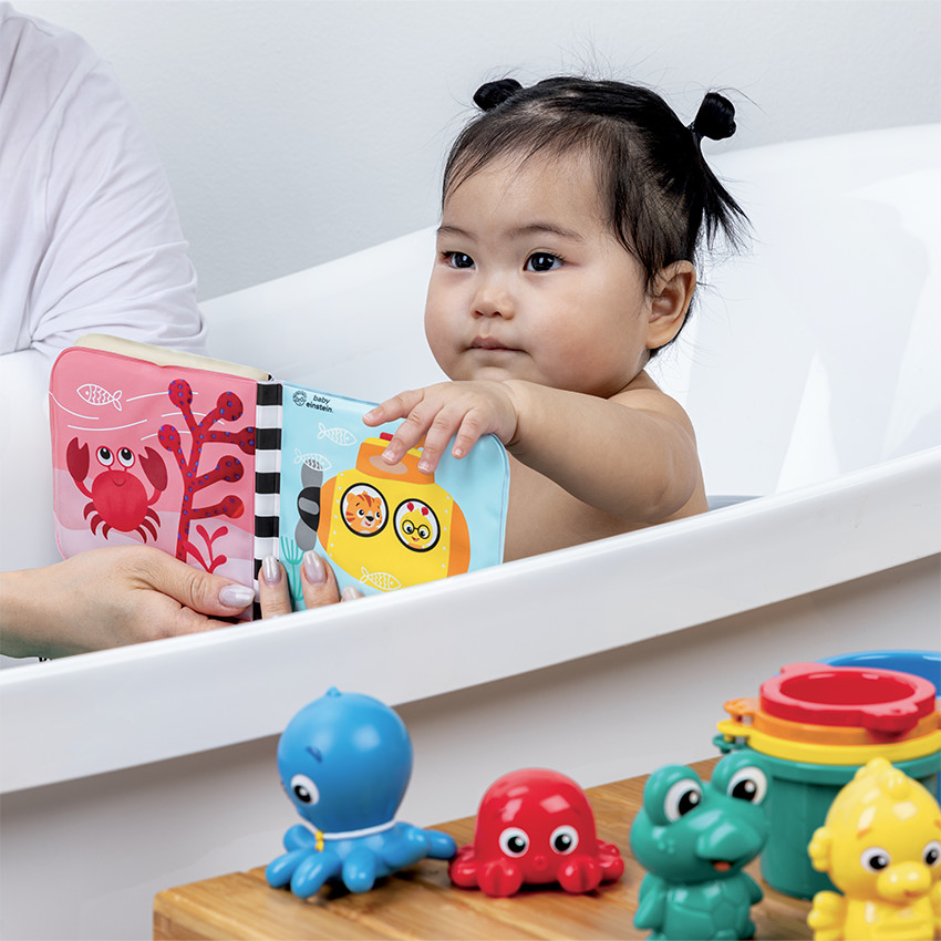 Coffret de 11 jouets de bain multicolores Océan 