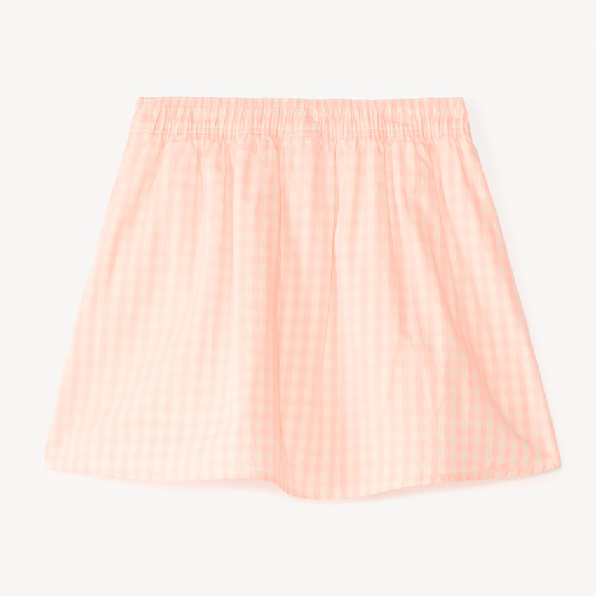 Jupe-short vichy avec nœud pour fille 
