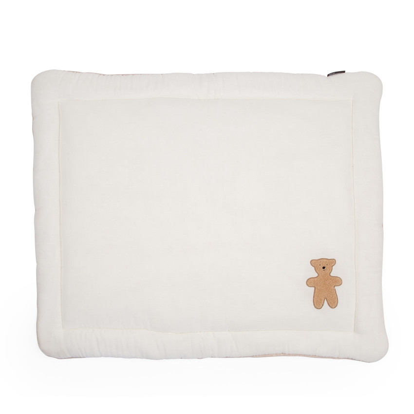 Tapis de parc en jersey et mousseline de coton - Teddy 