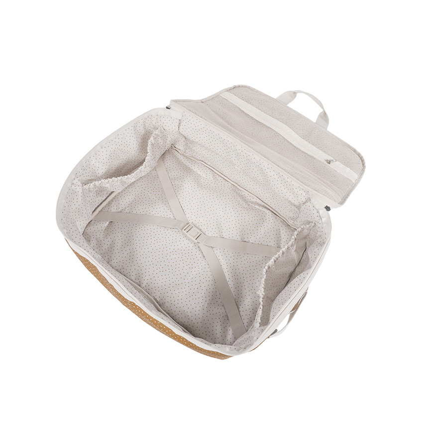 Valise bébé de maternité à pois Poppy cannelle 