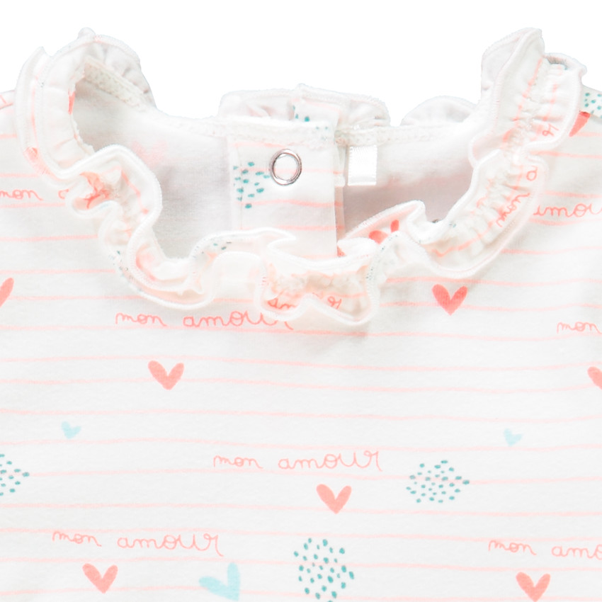 Body manches longues en coton imprimé pour bébé fille 