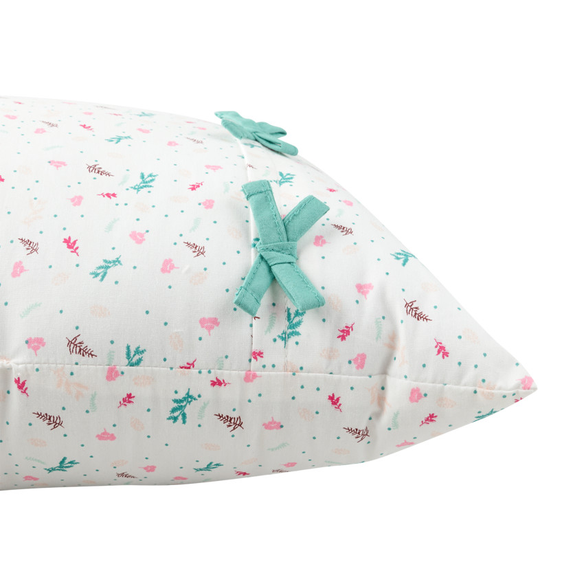 Coussin décoratif à imprimé floral 