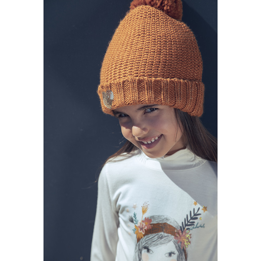 Ensemble bonnet et snood en tricot pour enfant fille 