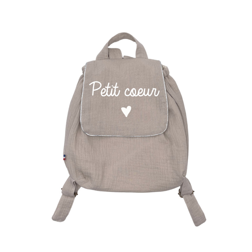 Oh la la Paris - Sac à dos Petit coeur - Beige - Beige