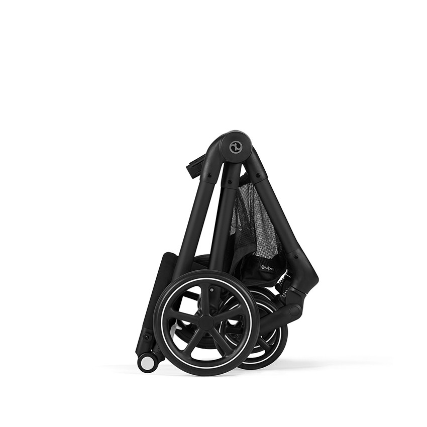 Poussette trio Eos Black Moon Black + nacelle + siège-auto Aton B2 i-Size - Noir (Cybex) - Image 7