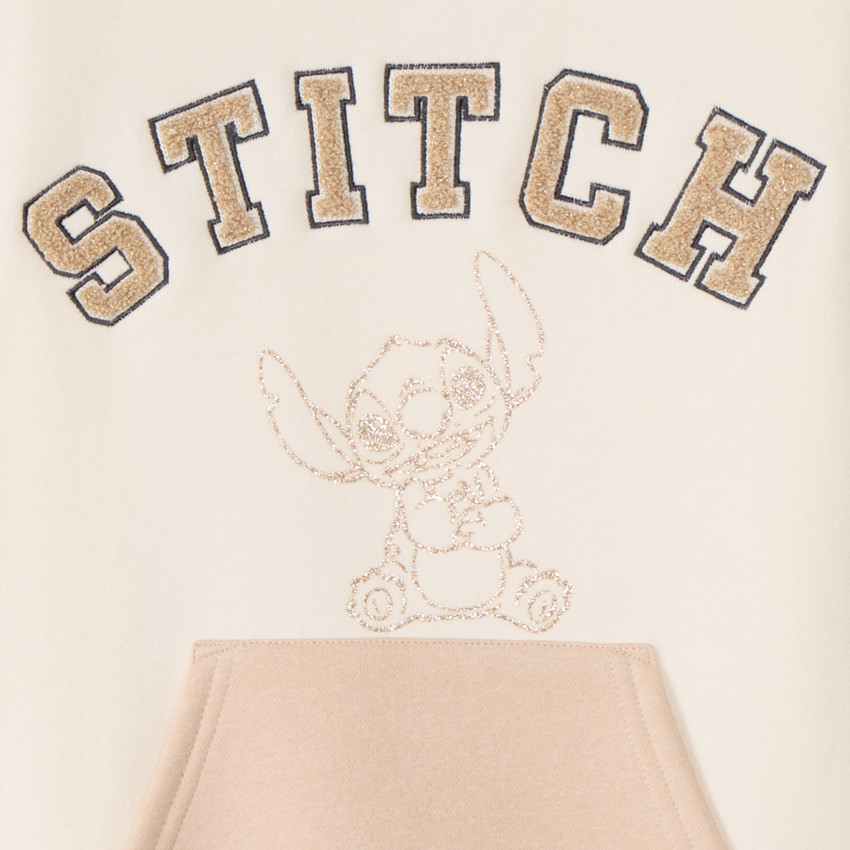 Robe en maille molleton fantaisie Stitch Disney pour fille 