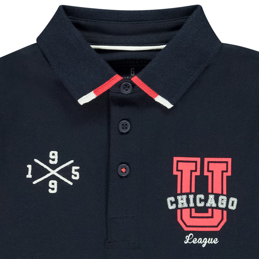 Polo manches longues fantaisie pour garçon 