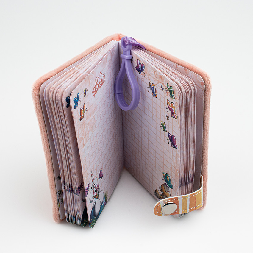 Mini carnet porte clé en peluche A7 - Diddl et ses amis (Modèles aléatoires) 