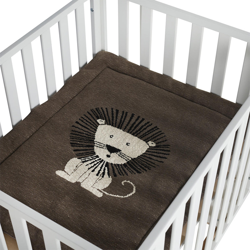 Tapis de parc en tricot XL – Lion 