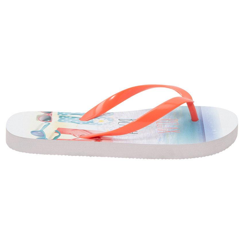 Tongs avec tongs et lunettes printées bride unie 