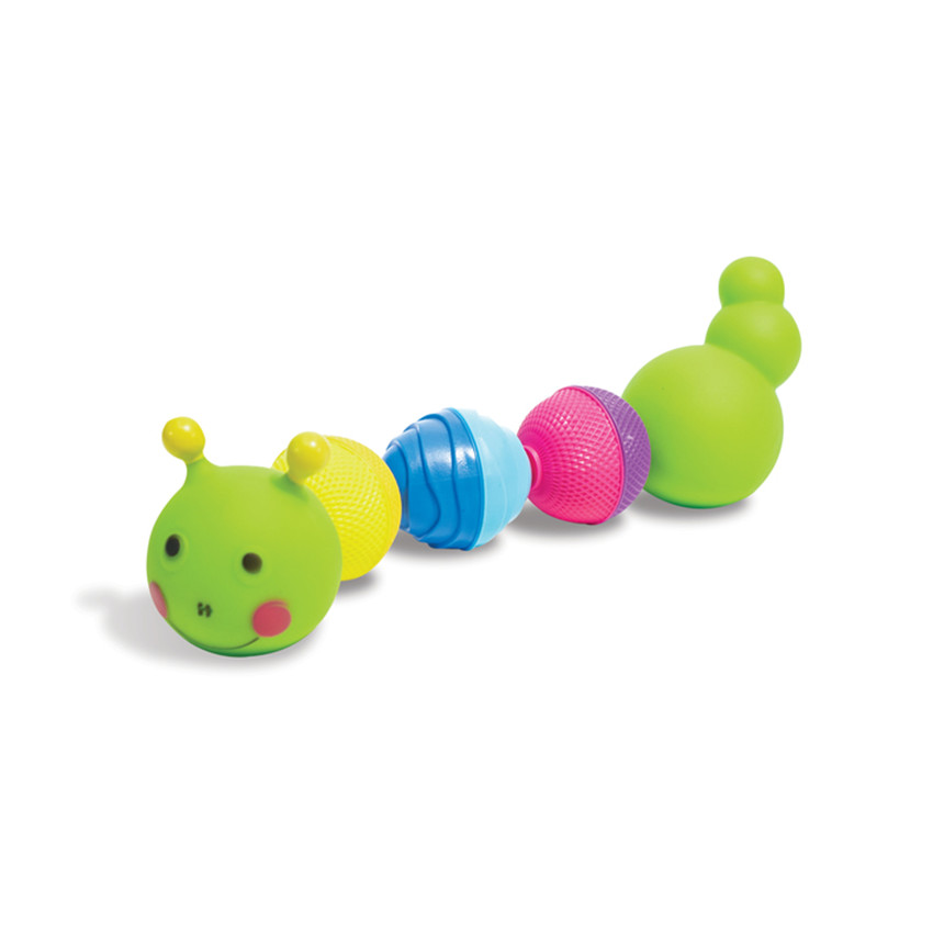 Jeu de bain Chenille et perles éducatives 